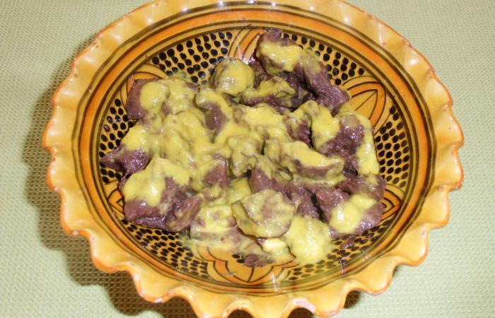 Foie de poulet sauce curcuma