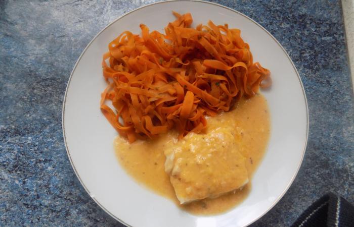 Rgime Dukan (recette minceur) : Pav de colin et tagliatelles de carottes #dukan https://www.proteinaute.com/recette-pave-de-colin-et-tagliatelles-de-carottes-11928.html