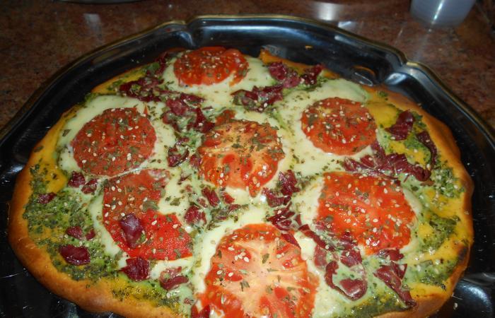 Rgime Dukan (recette minceur) : Pizza au Pesto #dukan https://www.proteinaute.com/recette-pizza-au-pesto-12399.html