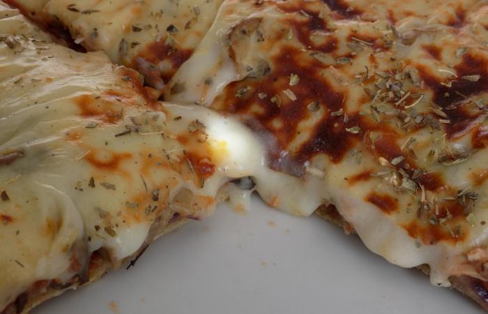 Rgime Dukan (recette minceur) : Pizza au poulet  #dukan https://www.proteinaute.com/recette-pizza-au-poulet-12458.html