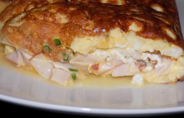 Rgime Dukan (recette minceur) : Omelette au poulet  #dukan https://www.proteinaute.com/recette-omelette-au-poulet-12737.html