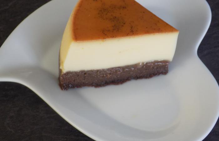 Rgime Dukan (recette minceur) : Cake-flan vanille/chocolat  #dukan https://www.proteinaute.com/recette-cake-flan-vanille-chocolat-12873.html