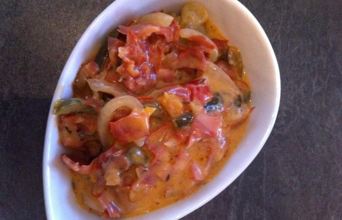 Rgime Dukan (recette minceur) : Sauce chorizo poivrons  #dukan https://www.proteinaute.com/recette-sauce-chorizo-poivrons-13841.html