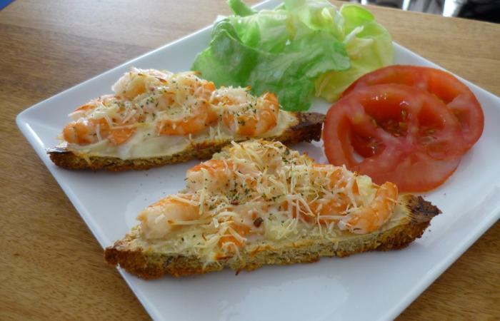 Rgime Dukan (recette minceur) : Toasts aux crevettes #dukan https://www.proteinaute.com/recette-toasts-aux-crevettes-5675.html