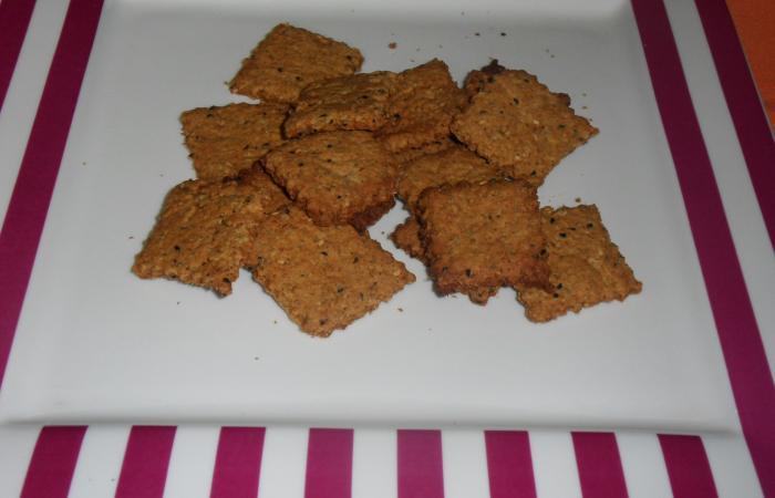 Rgime Dukan (recette minceur) : Crackers aux son d'avoine et graines #dukan https://www.proteinaute.com/recette-crackers-aux-son-d-avoine-et-graines-11092.html