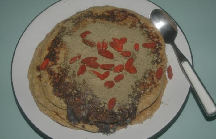 Rgime Dukan (recette minceur) : Pancakes  la pistache et au th matcha #dukan https://www.proteinaute.com/recette-pancakes-a-la-pistache-et-au-the-matcha-11145.html
