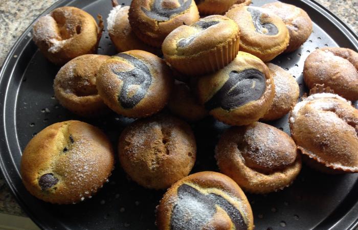Rgime Dukan (recette minceur) : Muffins choco/vanille (+ gluten de bl) #dukan https://www.proteinaute.com/recette-muffins-choco-vanille-gluten-de-ble-11168.html