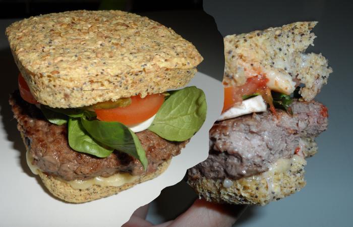 Rgime Dukan (recette minceur) : Cheese Burger Dukan #dukan https://www.proteinaute.com/recette-cheese-burger-dukan-11700.html