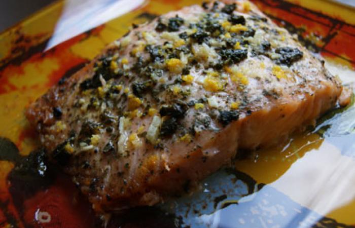 Rgime Dukan (recette minceur) : Pav de saumon aux zestes d'agrumes #dukan https://www.proteinaute.com/recette-pave-de-saumon-aux-zestes-d-agrumes-11844.html