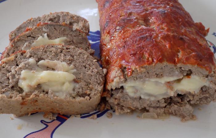 Rgime Dukan (recette minceur) : Pain de viande 'meatloaf' au fromage #dukan https://www.proteinaute.com/recette-pain-de-viande-meatloaf-au-fromage-12312.html