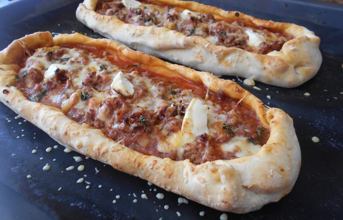 Rgime Dukan (recette minceur) : Pizza Barquette #dukan https://www.proteinaute.com/recette-pizza-barquette-13014.html