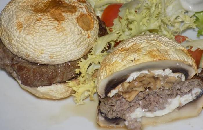 Rgime Dukan (recette minceur) : Champi'burger  #dukan https://www.proteinaute.com/recette-champi-burger-13055.html
