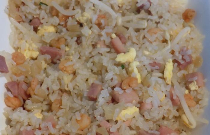 Rgime Dukan (recette minceur) : Konjac faon riz cantonnais #dukan https://www.proteinaute.com/recette-konjac-facon-riz-cantonnais-13175.html