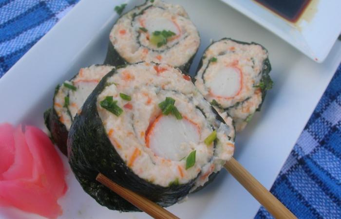 Rgime Dukan (recette minceur) : Sushi Dukan #dukan https://www.proteinaute.com/recette-sushi-dukan-1591.html
