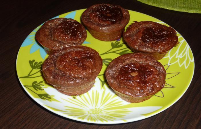 Rgime Dukan (recette minceur) : Muffins faon brownies chocolat noisette #dukan https://www.proteinaute.com/recette-muffins-facon-brownies-chocolat-noisette-3216.html