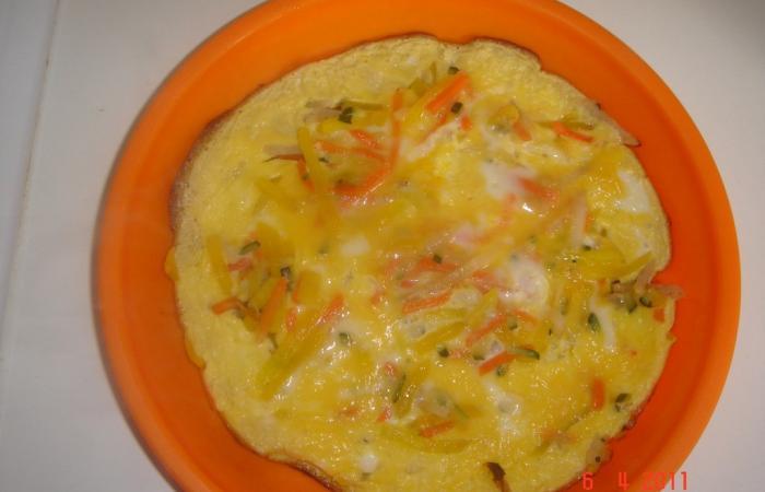 Rgime Dukan (recette minceur) : Julienne de lgume en omelette #dukan https://www.proteinaute.com/recette-julienne-de-legume-en-omelette-4293.html