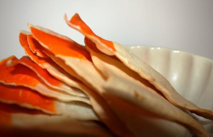 Rgime Dukan (recette minceur) : Chips de surimi #dukan https://www.proteinaute.com/recette-chips-de-surimi-5656.html