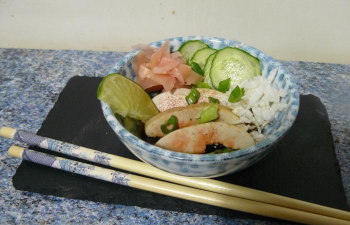 Rgime Dukan (recette minceur) : Ankimo foie de lotte  la japonaise #dukan https://www.proteinaute.com/recette-ankimo-foie-de-lotte-a-la-japonaise-8904.html